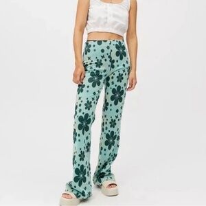 Urban Bryn floral Flare soft Retro Pants boho concert Janis bell bottom